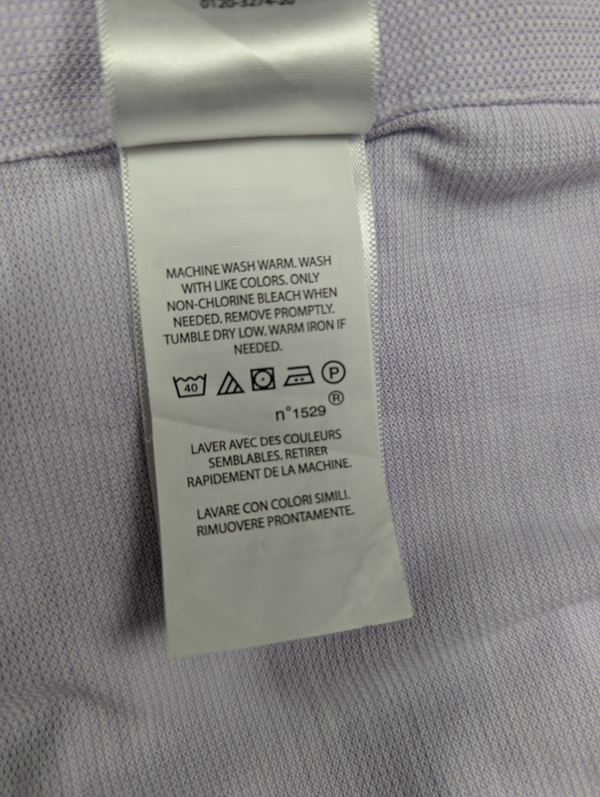 Chemise Ralph Lauren lila violet pâle manches longues taille XXL #2812