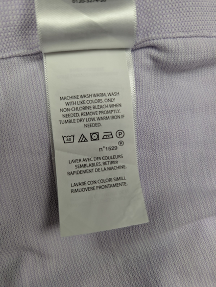 Chemise Ralph Lauren lila violet pâle manches longues taille XXL #2812