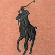Polo manches courtes Polo Ralph Lauren Big Pony rose XXL Custom Slim Fit