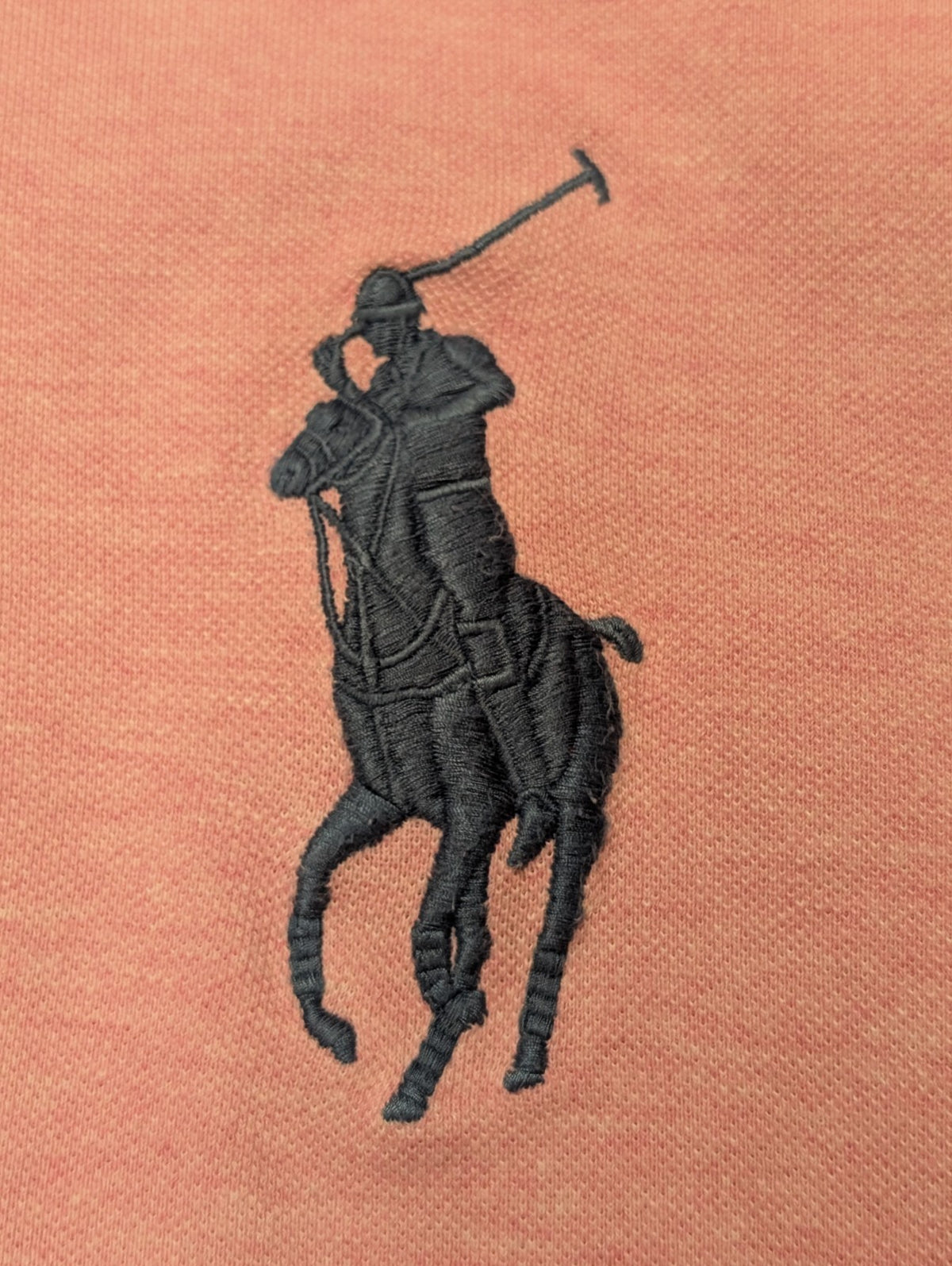 Polo manches courtes Polo Ralph Lauren Big Pony rose XXL Custom Slim Fit