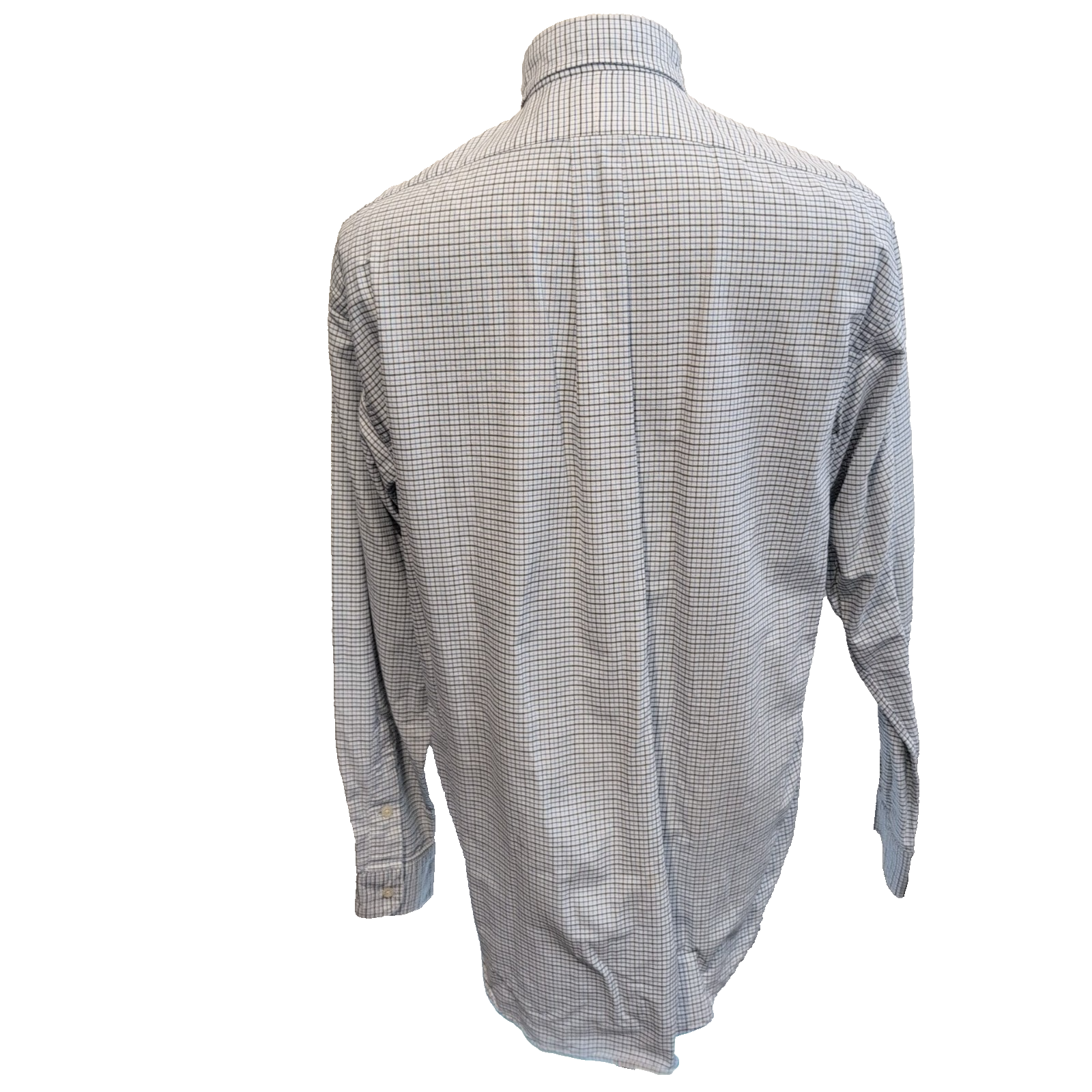 Chemise Ralph Lauren M Carreaux Bleu Blanc Oxford Button Down Shirt Vintage