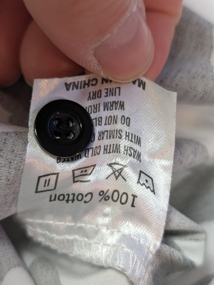 Chemise hawaïenne VatPave tulipes marguerites manches courtes taille S #740