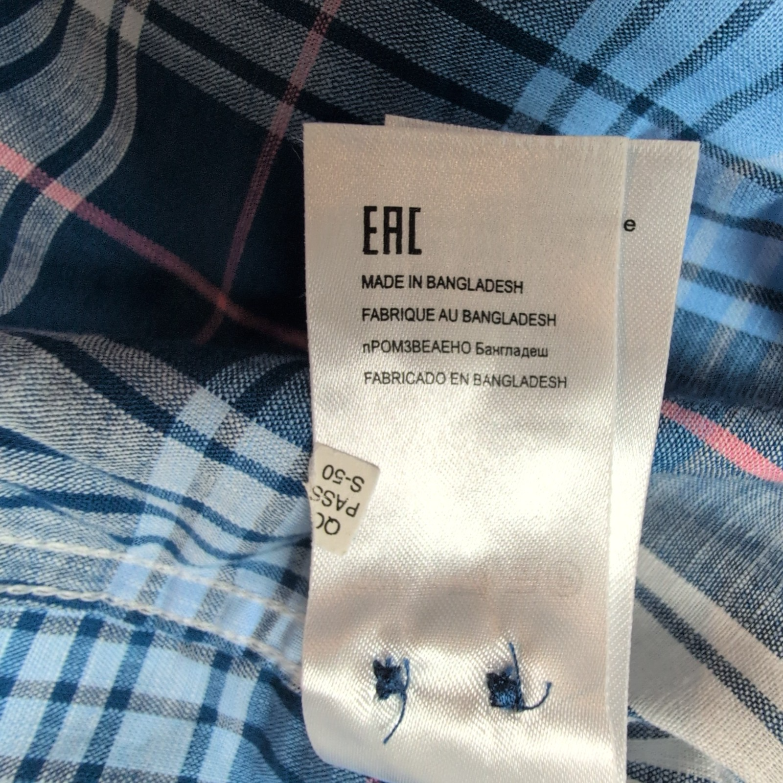 Chemise FYNCH-HATTON à Carreaux avec Poche Manches Longues - Taille XXL