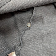 Sweat LEE Noir Vintage Col Boutonné Maille Gaufrée Nid Abeille Coton Taille L