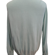 Pull Fin Polo Ralph Lauren Écusson Col V XL Vert Pastel 100% | 539WSR