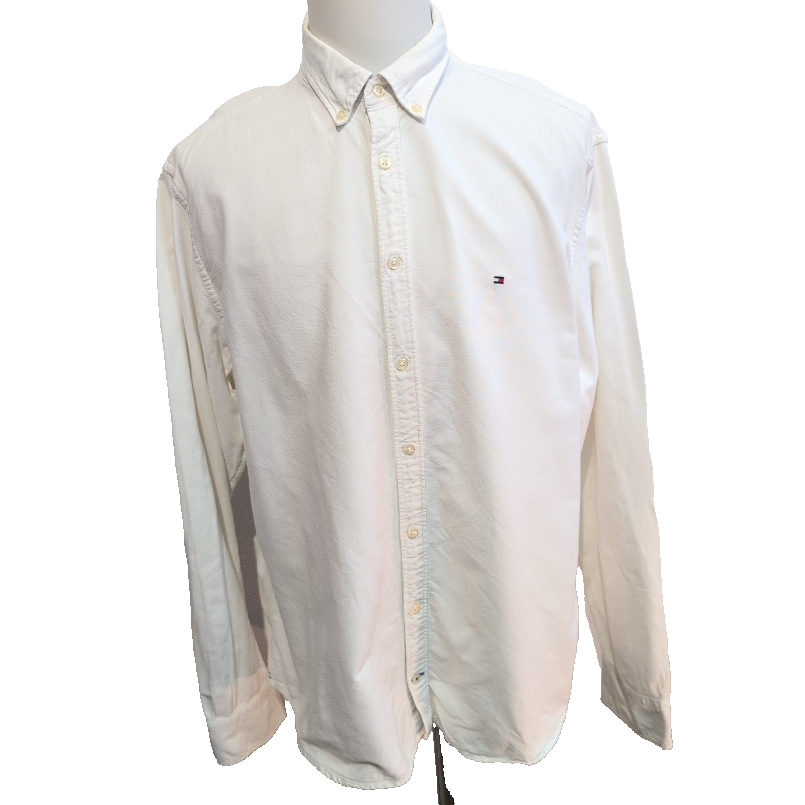 Chemise TOMMY HILFIGER Blanche Manches Longues - Taille XXL