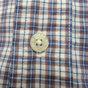 Chemise Chaps Ralph Lauren Carreaux Violet / Bleu Taille L Manches courtes Poche