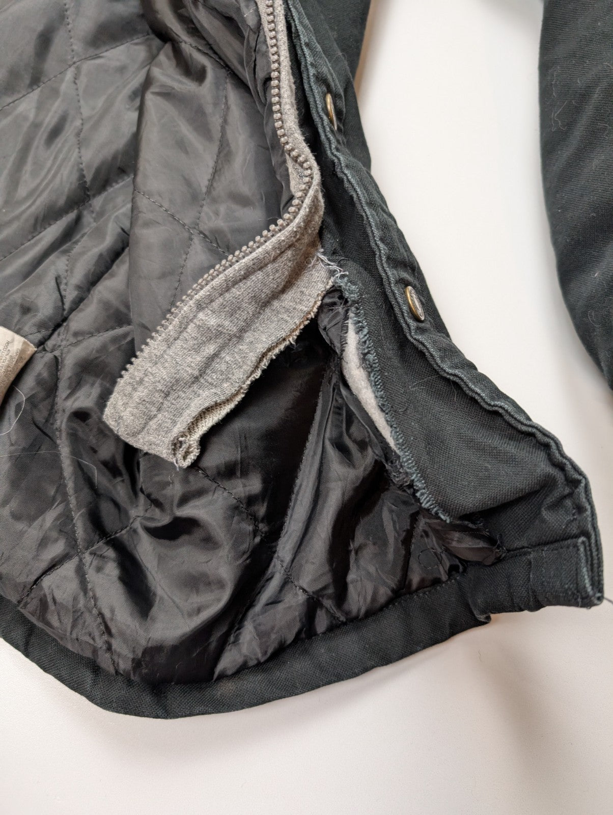 Blouson Wrangler Workwear XL 46/48 Veste Matelassée Chaude Capuche Noir