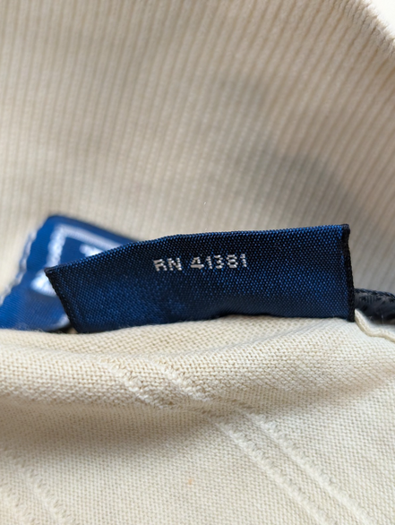 Polo manches courtes Polo Ralph Lauren XXL beige crème rayures coton Pima