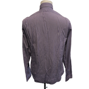 Chemise Polo Ralph Lauren Regent L Violet Rayures Slim Fit Shirt Col Classique