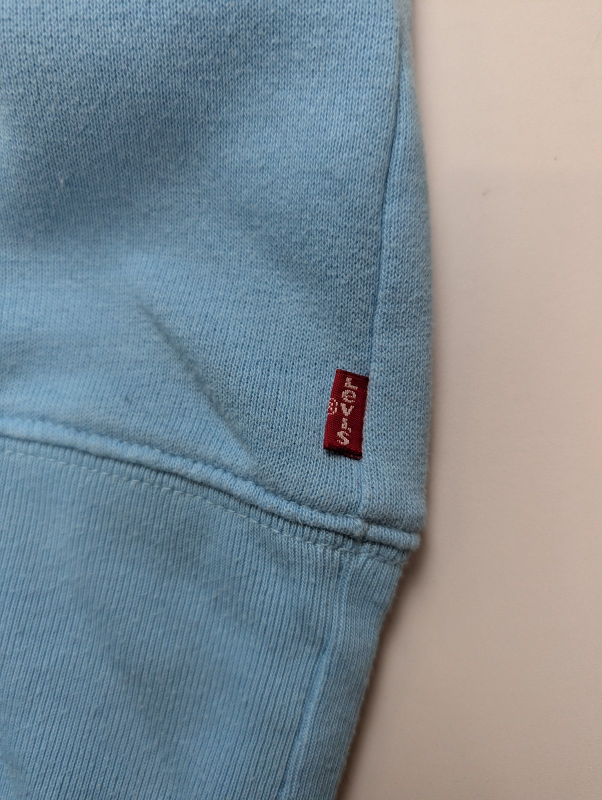 Sweat à capuche Levi's Bleu Ciel Logo Sérigraphié Taille L