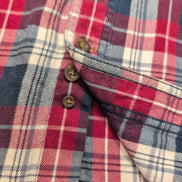 Chemise Carhartt XL Flanelle Rouge Carreaux Relaxed Fit 2 Poches manches longues