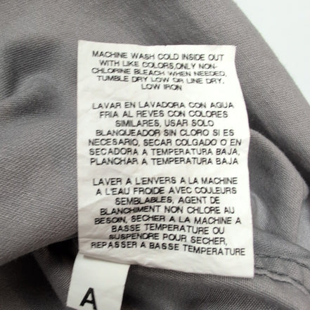 Chemise Wrangler Manches Courtes Grise à Poches Stretch Taille S