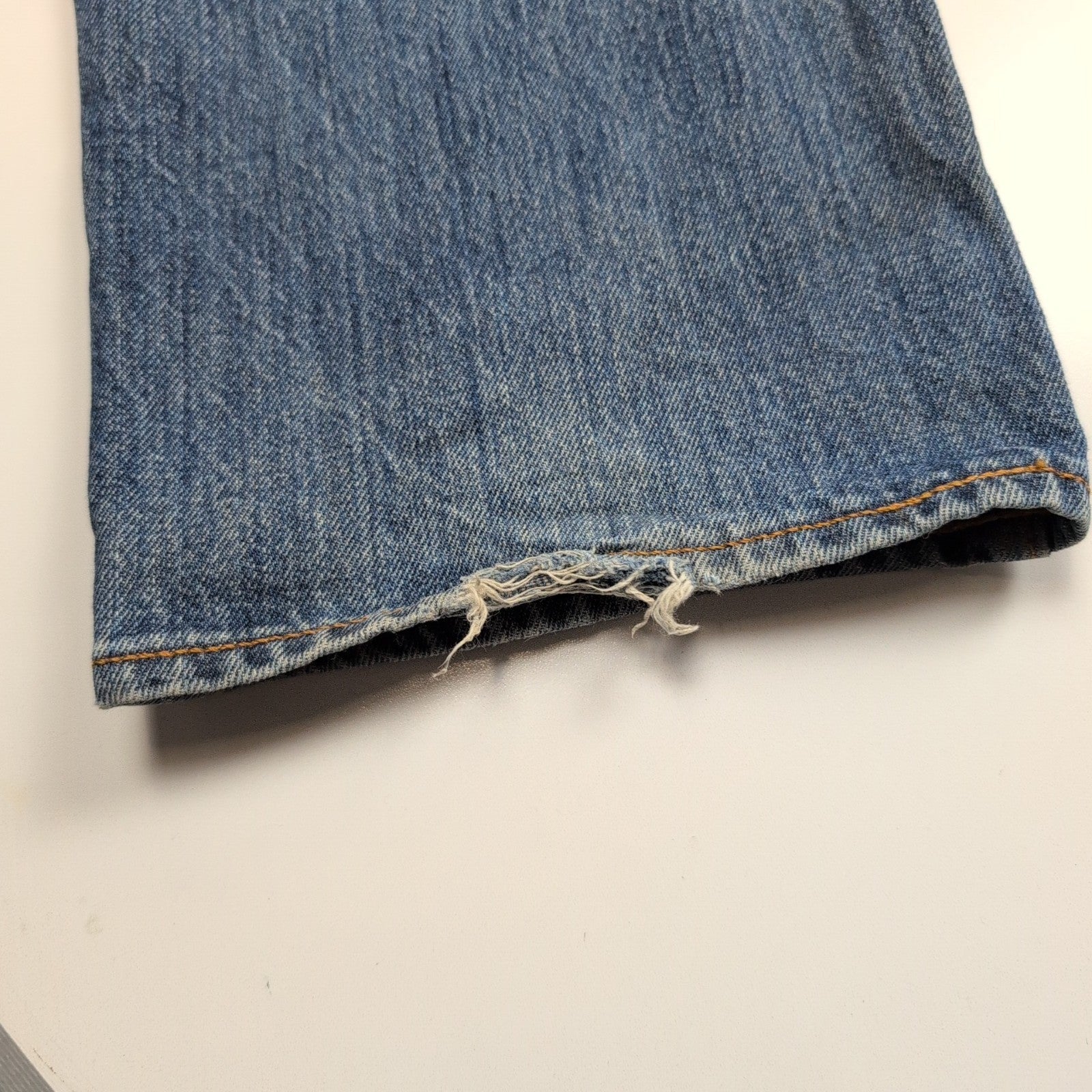 Levi’s 501 Jean Homme W36 L36 Bleu Foncé Vintage Pantalon Bouton