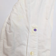 Chemise Ralph Lauren Classic Fit XXL Blanc Uni Logo Marron manches longues