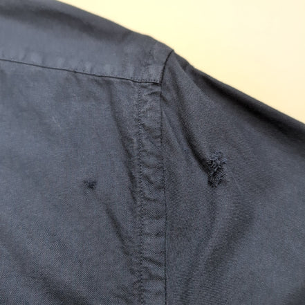 Chemise Ralph Lauren Slim Fit L bleu marine unie manches longues