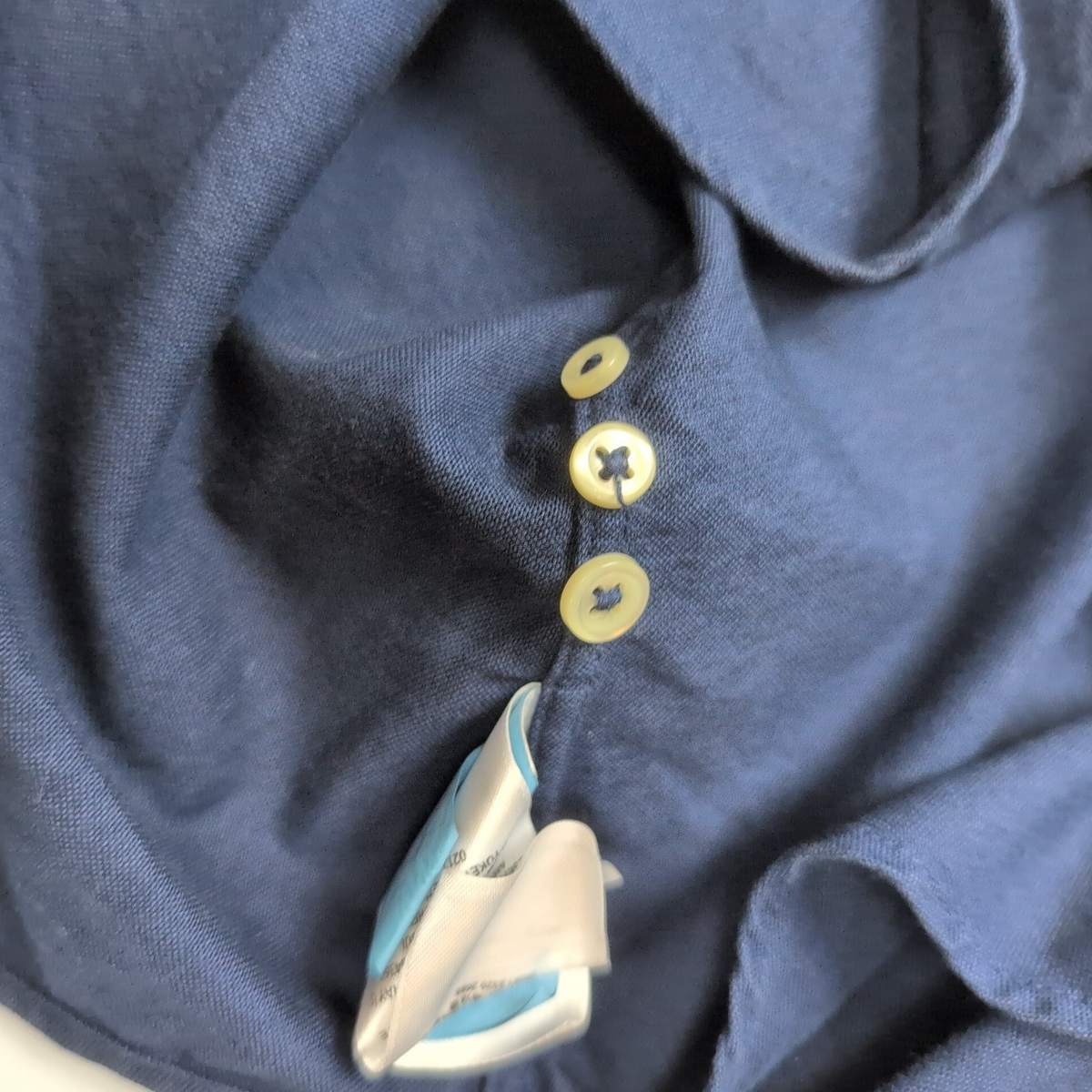 Chemise Ralph Lauren Slim Fit L bleu marine unie manches longues