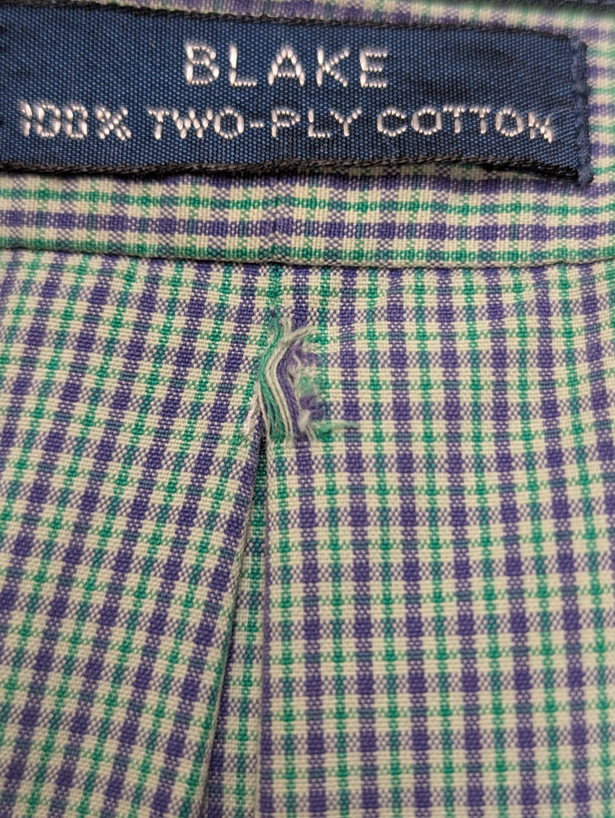 Ralph Lauren Chemise Blake L Carreaux Vert/Violet
