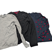 LOT 10 PULLS TOMMY HILFIGER - HOMME & FEMME - À RÉPARER / UPCYCLING