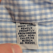 Ralph Lauren Chemise Homme XL Bleu Ciel Gingham Manches Longues Classic Blake