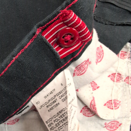 Short Dickies Chino Noir Garçon 16 Ans Taille Réglable Très Bon État
