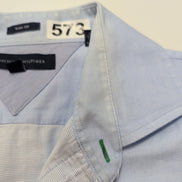 Chemise Tommy Hilfiger Bleu Clair 1 poche Taille L / XL Slim Fit