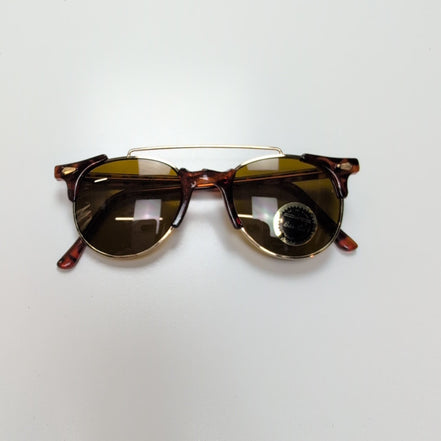 Lunettes de soleil Bar-On – Monture Métal Doré et Branches Effet Bois