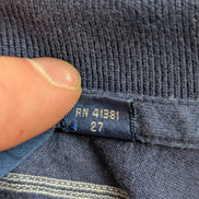 Polo manches courtes Polo Ralph Lauren Golf XL marine rayures jaunes coton Pima