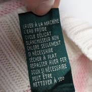 Pull LAUREN Ralph Lauren femme L coton blanc rose rayures col rond