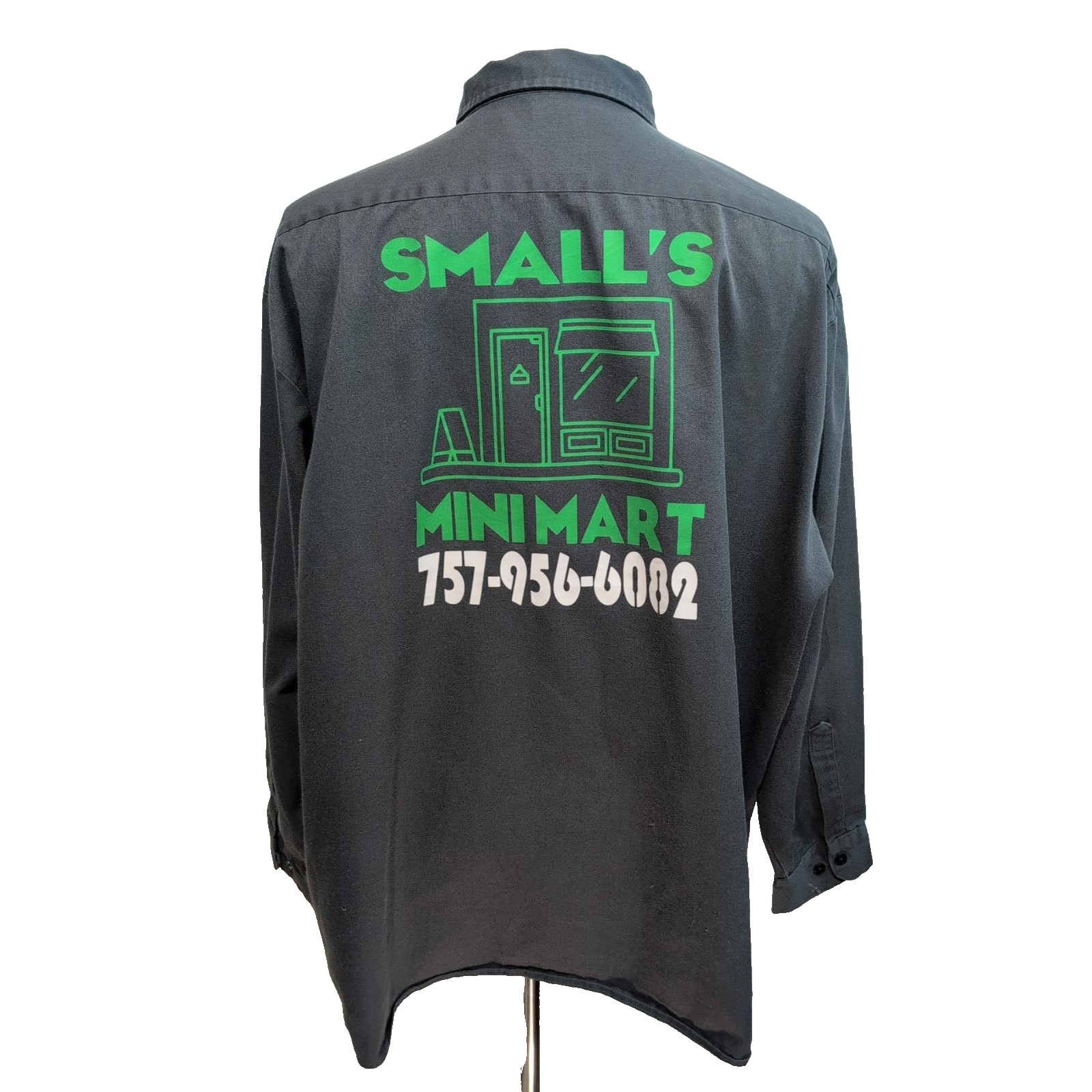 Chemise Dickies 2XL Anthracite Flocage Small's Minimart USA Workwear