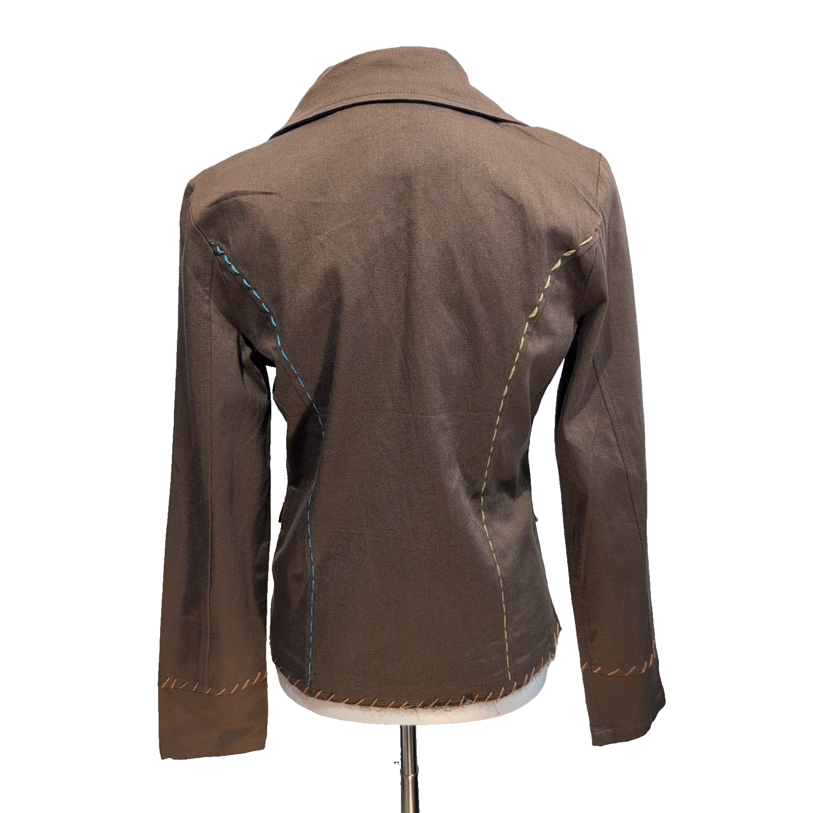 Ensemble Femme MISS USA Veste + Short Marron 100% Coton Taille L Neuf
