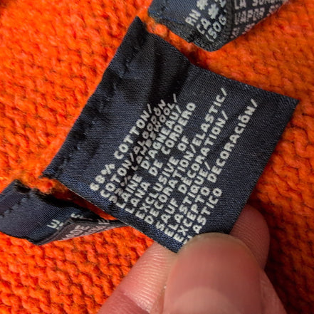 Gilet zippé Tommy Hilfiger orange Homme XXL Logo manche