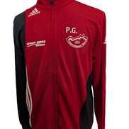 Veste de survêtement Adidas Rouge Taille L (Taille grand - Mesures réelles)