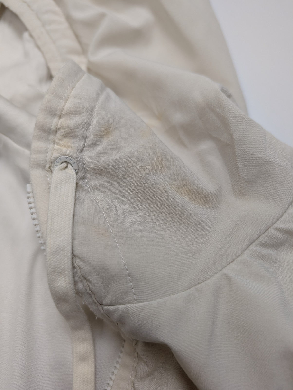 Veste The North Face Matelassée Blanc Cassé Femme Capuche - Taille S