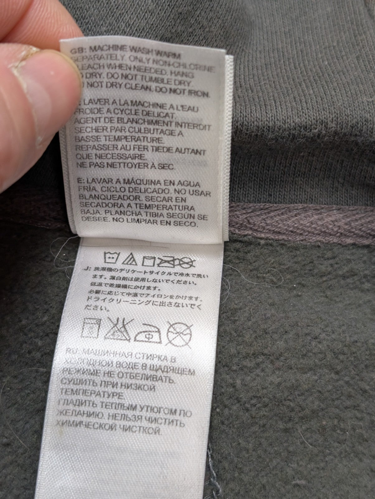 Veste à Capuche The North Face Grise & Noire Multi-Poches - Taille L