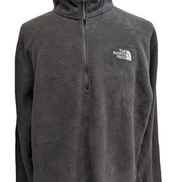 The North Face Polaire Col Zippé Noir - Texture Quadrillée - Taille XXL Homme