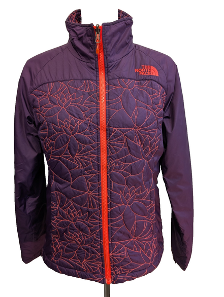 Veste Matelassée The North Face Violet Motifs Lotus Fluo - Taille S M