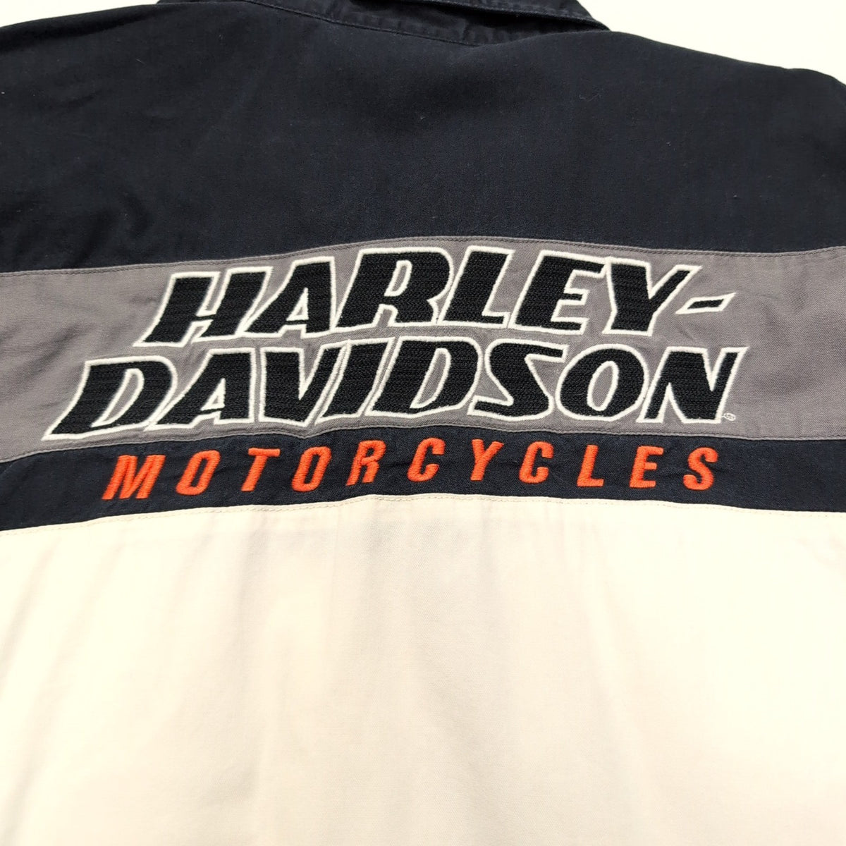Chemise Harley Davidson L Noire Blanche Brodée Moto Motard manches longues