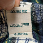 L.L. Bean Flanelle Capuche Zippée Surchemise Veste Bûcheron XL |322S