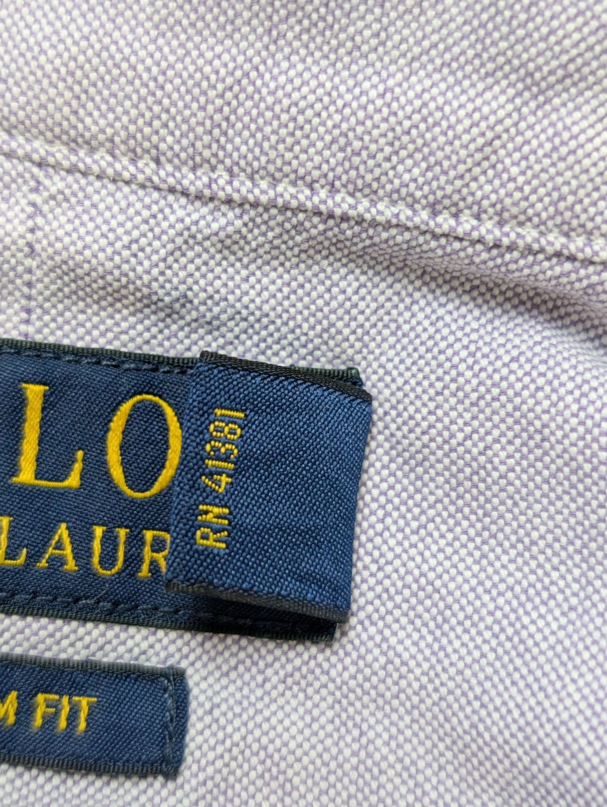 Chemise Polo Ralph Lauren Shirt XS S Custom Fit Oxford Lila Violet Button Down