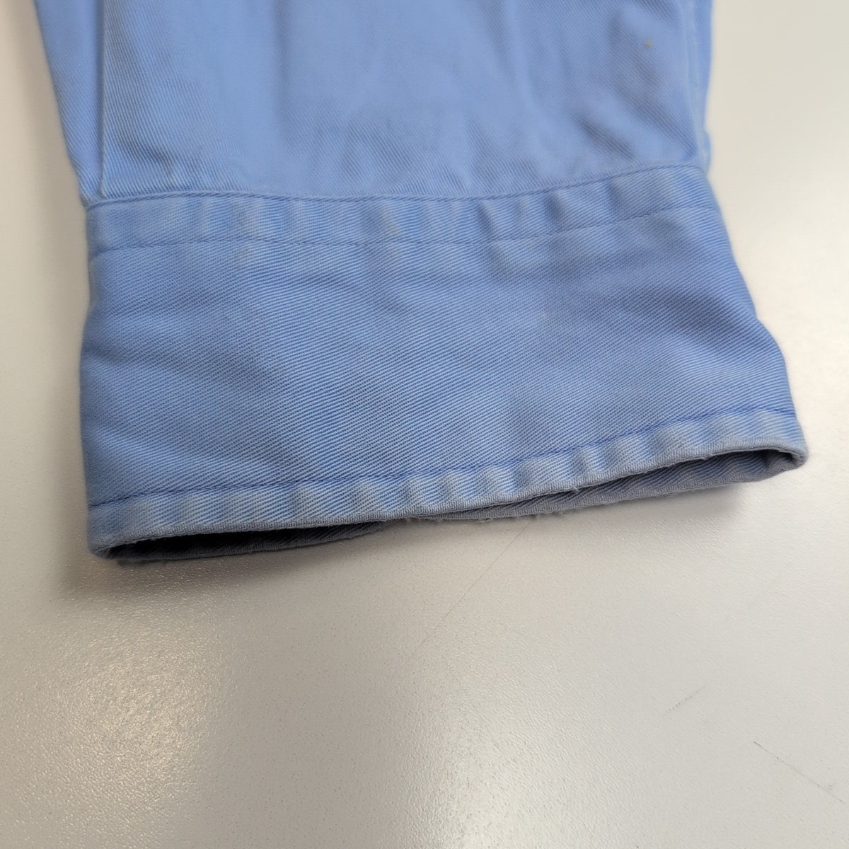 Chemise Ralph Lauren XL Blake Bleu Oxford Logo Rose Coton Épais Manches longues