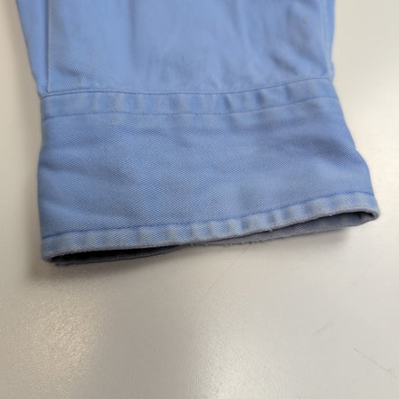 Chemise Ralph Lauren XL Blake Bleu Oxford Logo Rose Coton Épais Manches longues