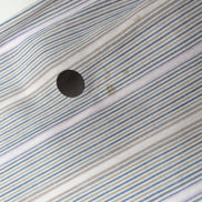 Chemise Lacoste XL Bleu Rayures Made in Hong Kong 100% Coton Été