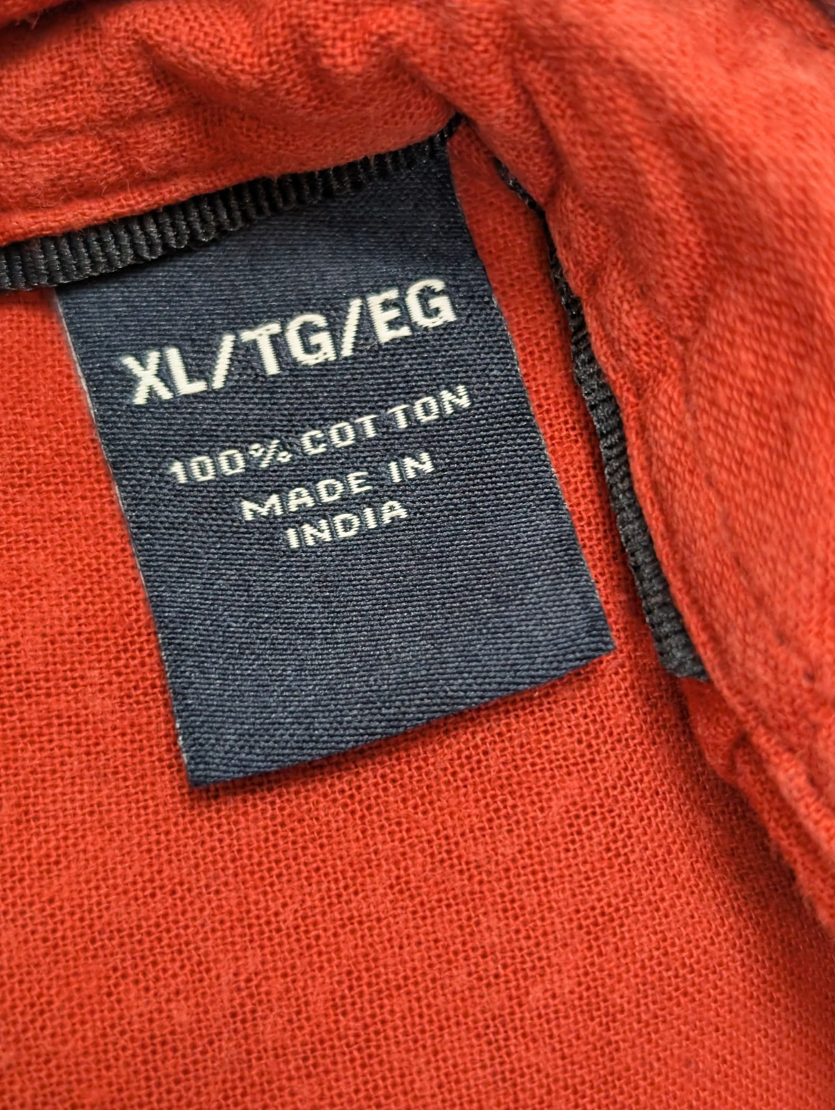 🌲 CHEMISE DOUBLÉE CHAPS XL (TG) CARREAUX ROUGE BLEU MARINE