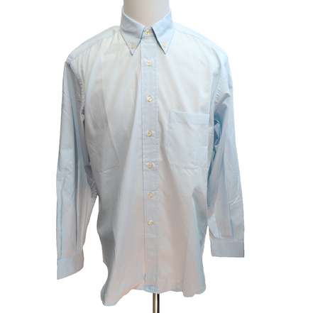 Chemise Peter & Sons New York L Bleu Clair 100% Coton Neuve Sans Étiquette