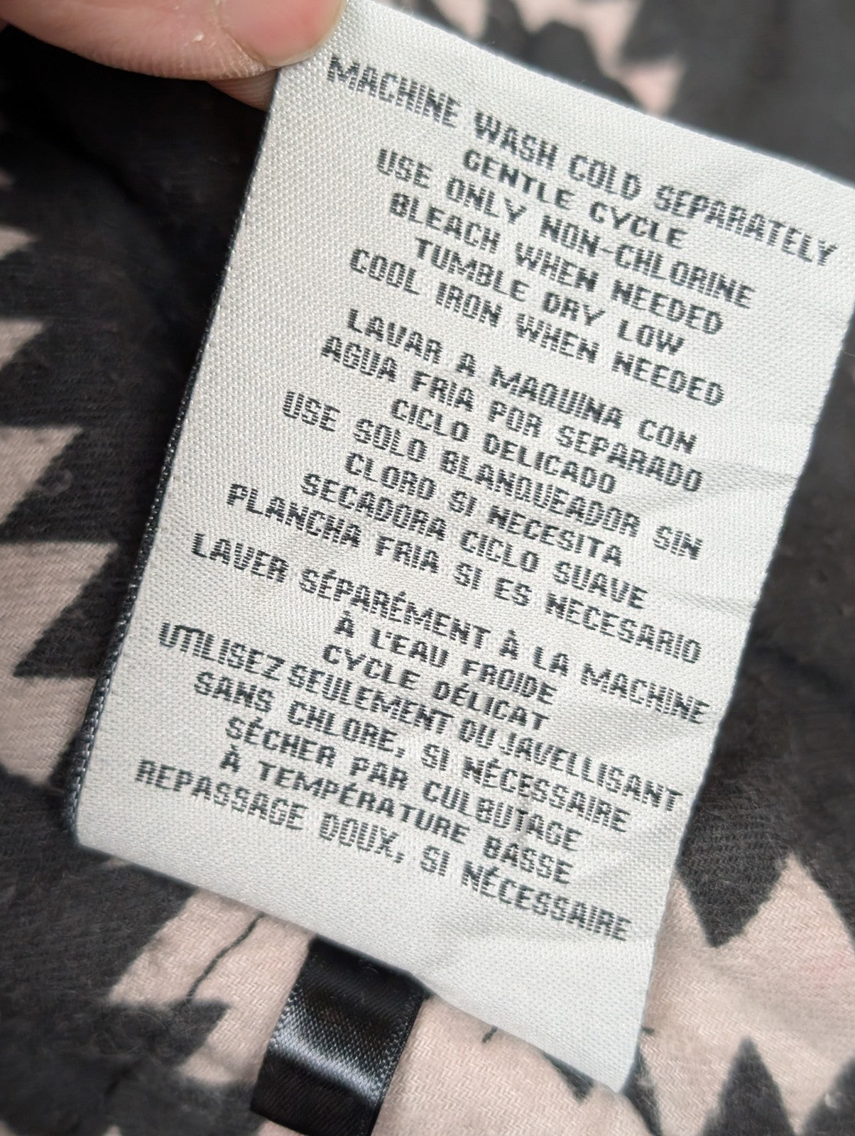 Manteau Mi-Long homme LEVI'S Coton Épais Doublé Motif Aztèque - Taille S
