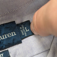 Chemise Ralph Lauren L Lilas Oxford Custom Fit Shirt Button Down Manches Longues