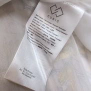 Robe CUBIC Femme T.S Crème Fleurs Jaunes Fluide Été Neuve Avec Étiquette
