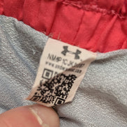 Short Under Armour Rouge & Gris avec Doublure - Femme Taille M