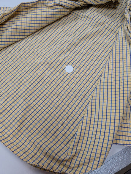 Chemise Polo Ralph Lauren Shirt Blake XL XXL Carreaux Jaune Bleu Button Down